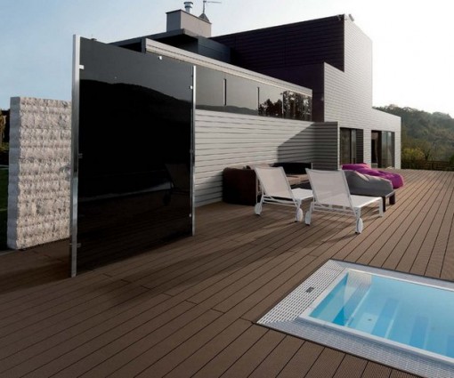 Legno Wpc Per Esterno Doghe Decking Wpc Pieno