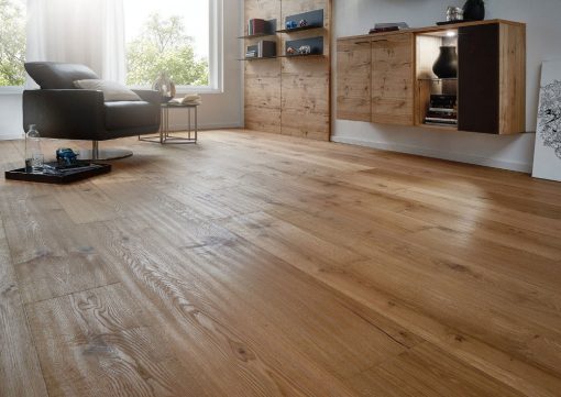 parquet rovere naturale piallato con spaccature maxiplancia tono su tono 06